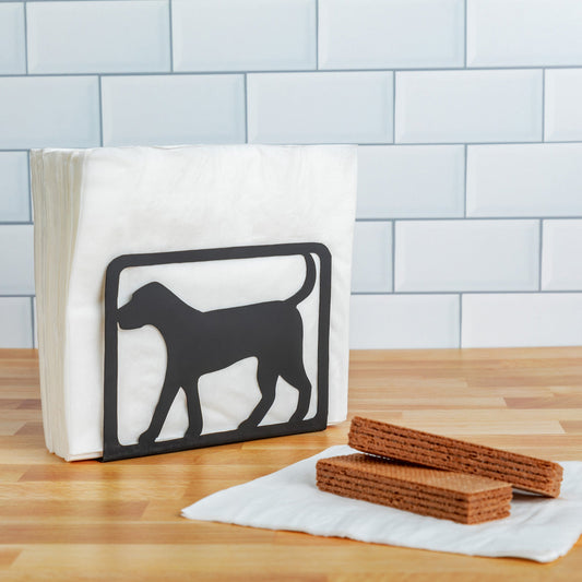 Black Dog Handmade Napkin Holder