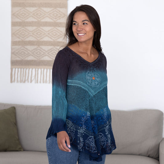 Earth & Sky Long Sleeve Tunic